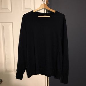 J Crew navy 100% cotton sweater